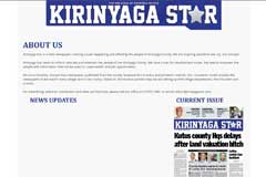 News Website Design -Kirinyaga Star