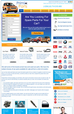 Spare Parts Web Development Services kenya